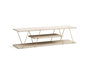 Hanah Home Soporte de TV Canaz - Gold, Travertine